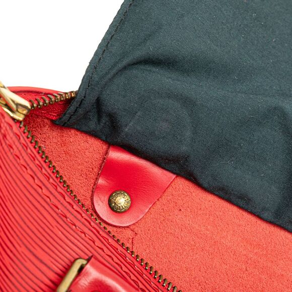 Pre Loved louis vuitton Women Red Boston Bags - Picture 7 of 8